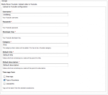 Module settings.